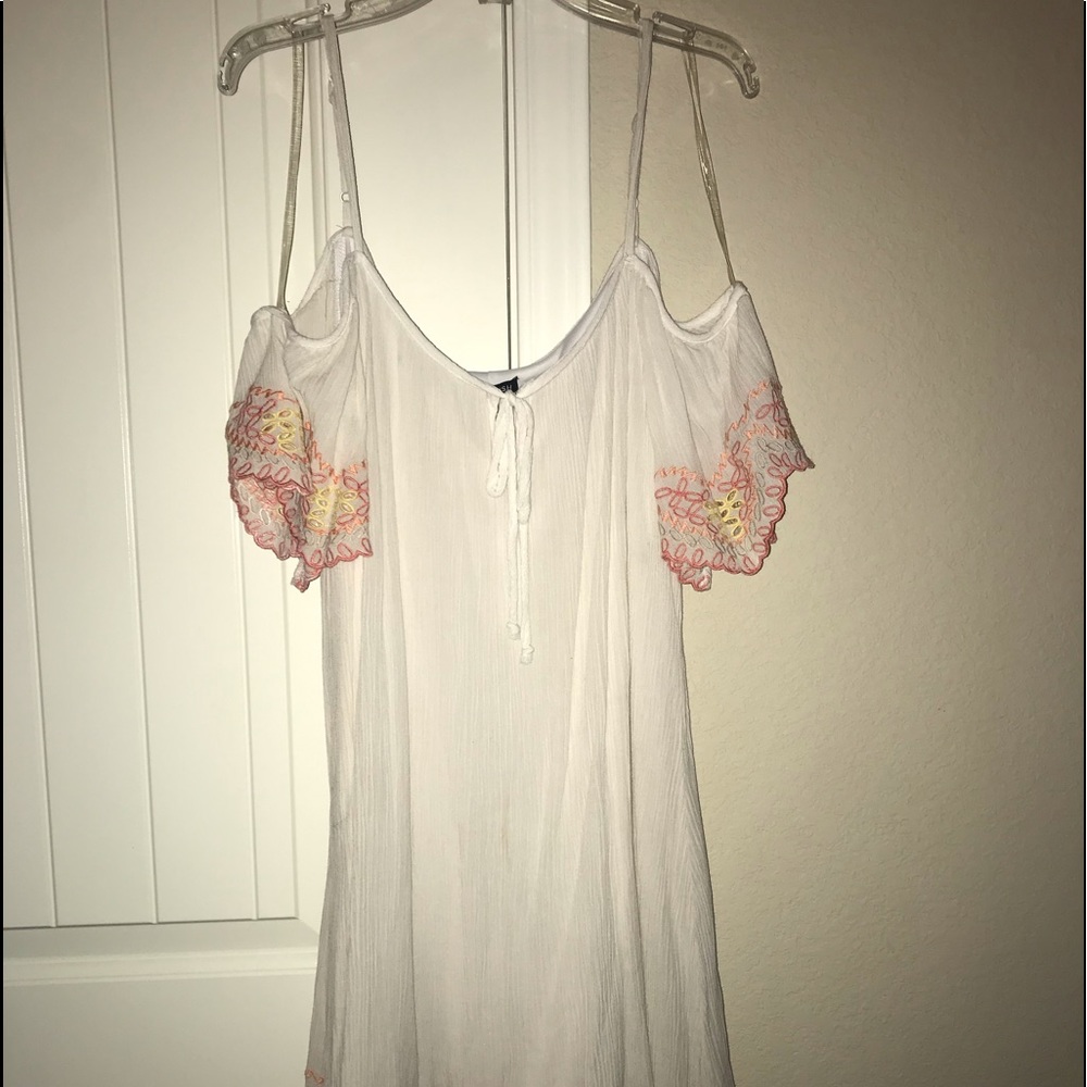White off the shoulder dress